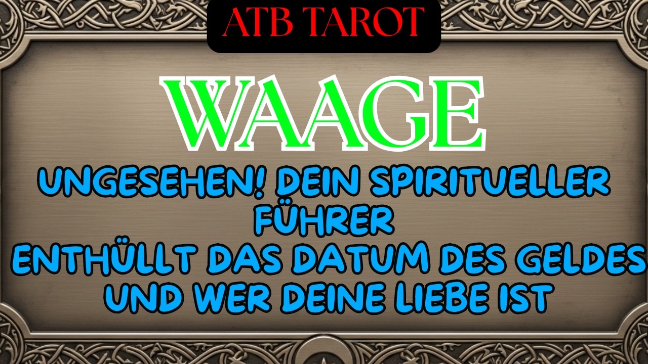 WAAGE: du wirst auf eine sehr seltsame Weise ein Haus bekommen und dein Leben verändert sich!