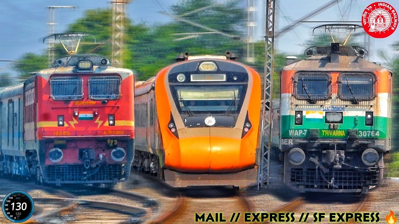 🔥 High Speed Corridor 130 Vs 110 Kmph Action GITANJALI + COROMANDEL + HUMSAFAR Express 