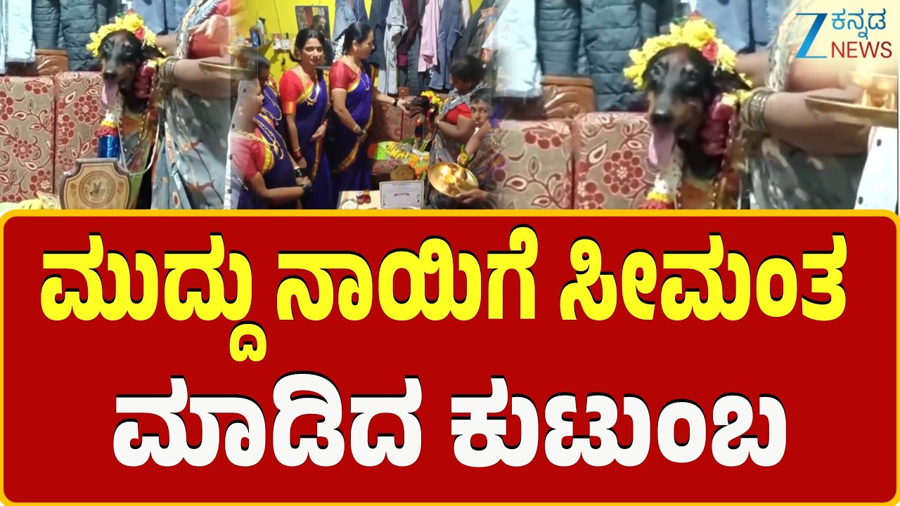Hubballi | Dog Seemantha | ಶ್ವಾನ ಪ್ರೇಮಕ್ಕೆ ಸಾಕ್ಷಿಯಾದ ಕಲಘಟಗಿ