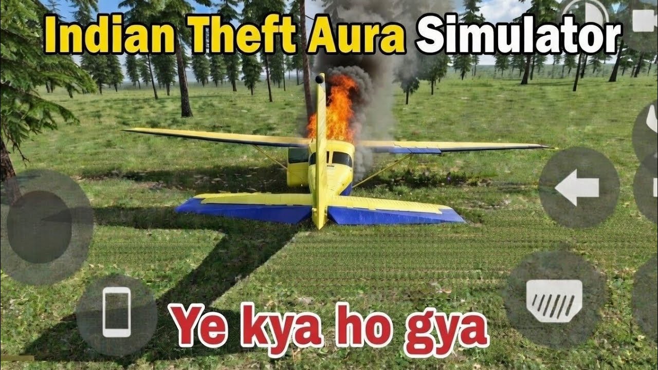 Plane Crash  ho gya 😱🔥 | Ye Kya Ho Gya 😨 Funny Gameplay Hindi #gta #Indiantheft