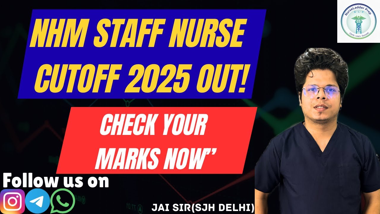 NHM Staff Nurse Cutoff 2025 OUT! Check Expected & Final Marks Now