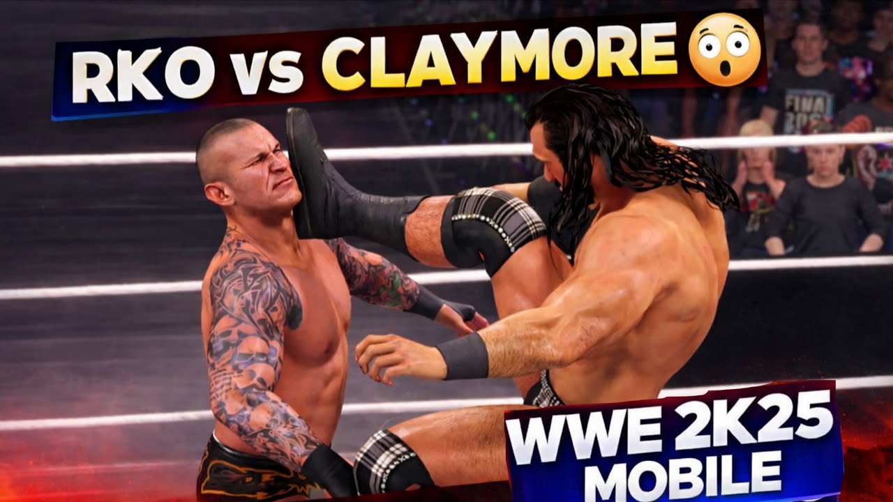 RKO vs Claymore 😳 Randy Orton vs Drew McIntyre | WWE 2K25 Mobile #wwe #wwe2k25mobile #wwe2k25 
