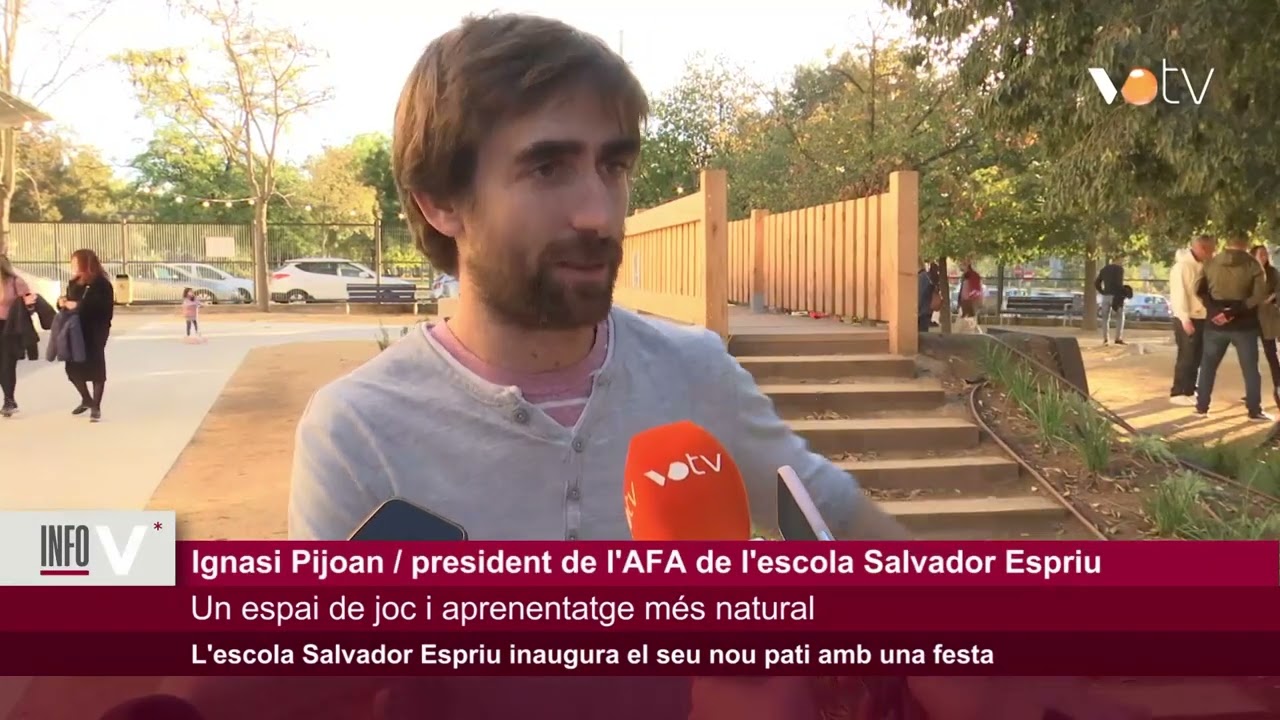 VOTV - L'escola Salvador Espriu inaugura el seu nou pati amb una festa