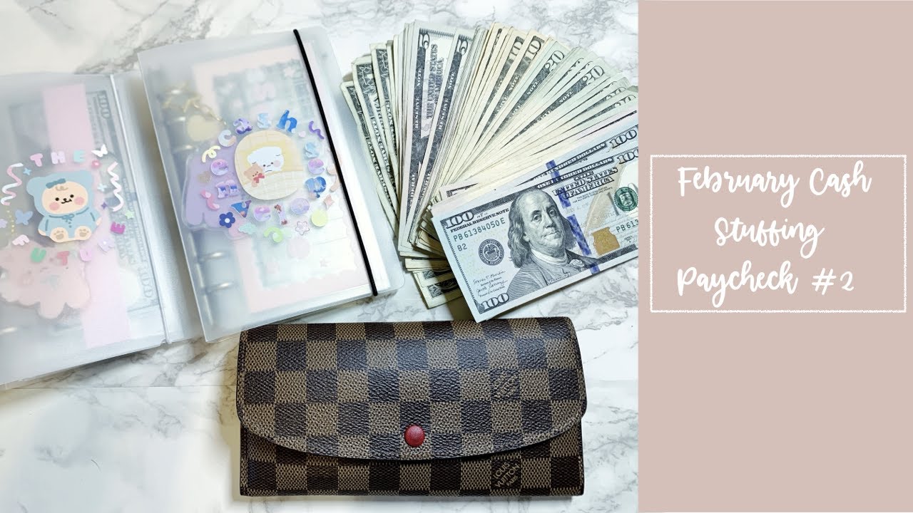 GIVEAWAY & Cash envelope stuffing | February Paycheck #2| 21 year old college student