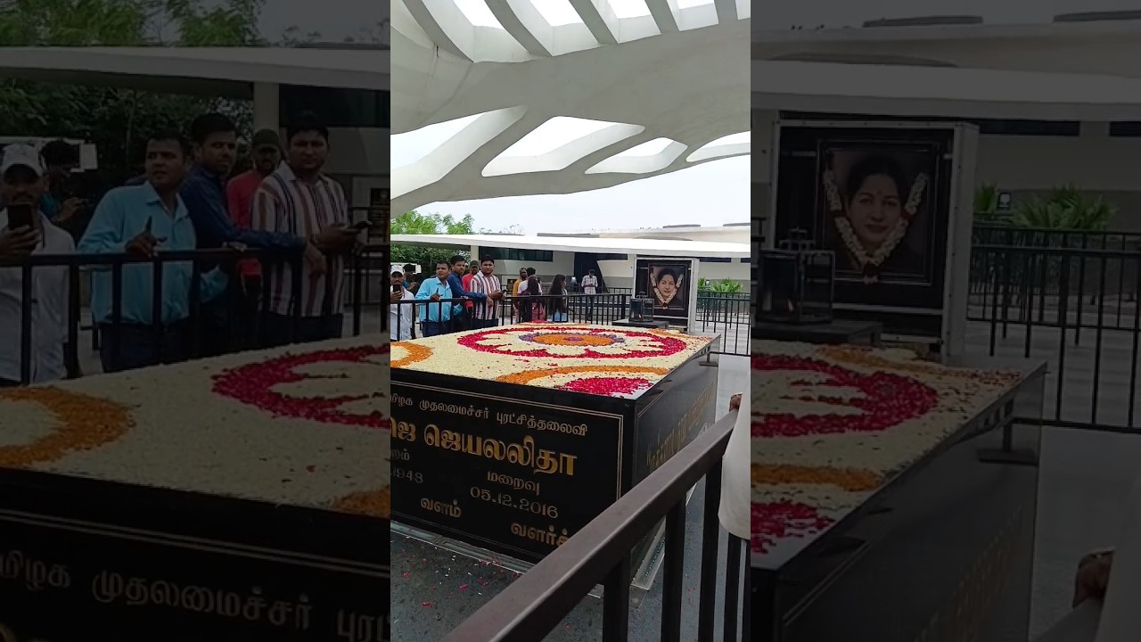 Dr.MGR and Jayalalitha Memorial Chennai Marina Beach #mgr #jayalalitha #chennai #shorts