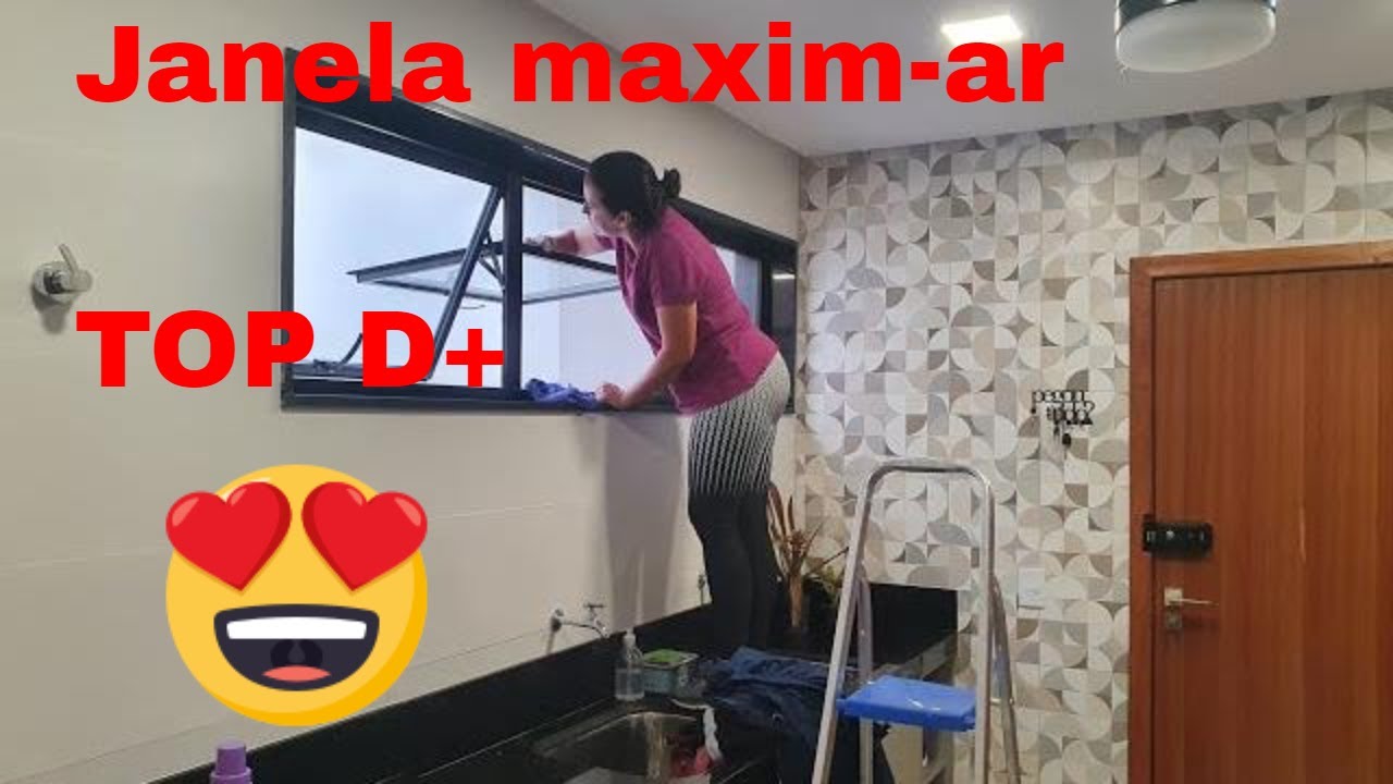 Janela espetacular!!! Vale a pena conhecer. Janela maxim-ar. Janela lavanderia. Janela banheiro.