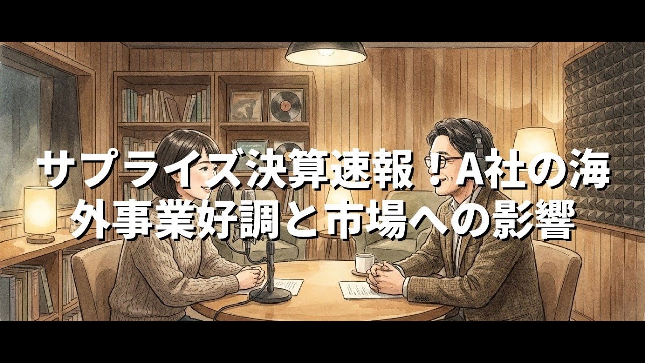 サプライズ決算速報！A社の海外事業好調と市場への影響