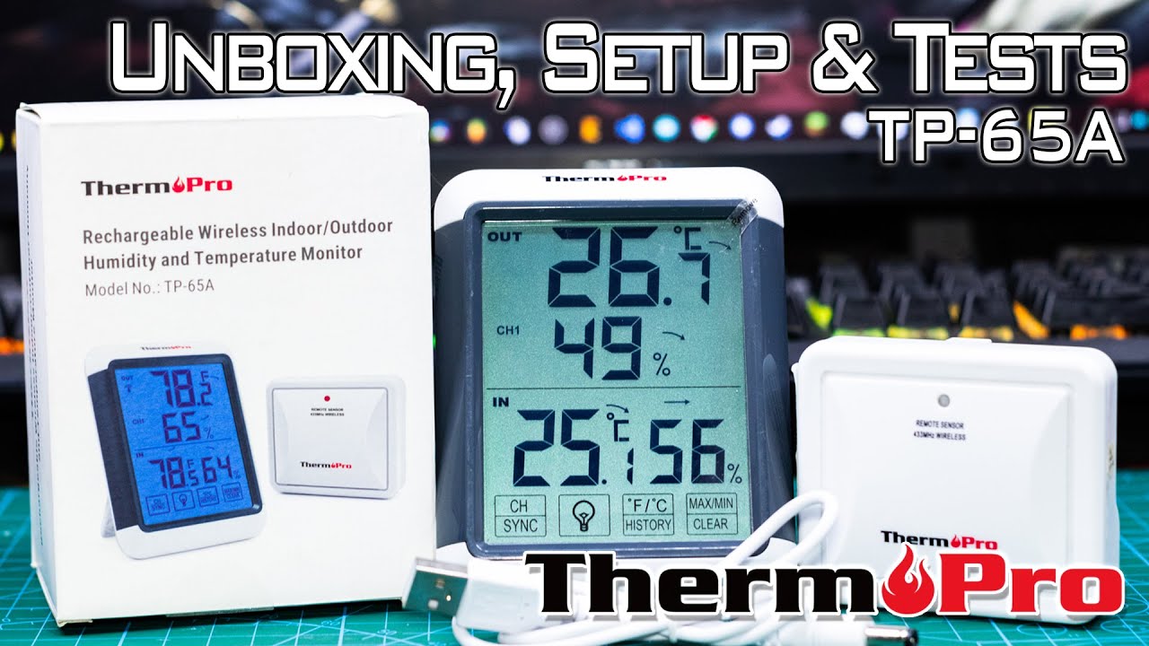 ThermoPro TP-65A Wireless Hygrometer & Temperature Monitor [UNBOXING, SETUP & REVIEW]