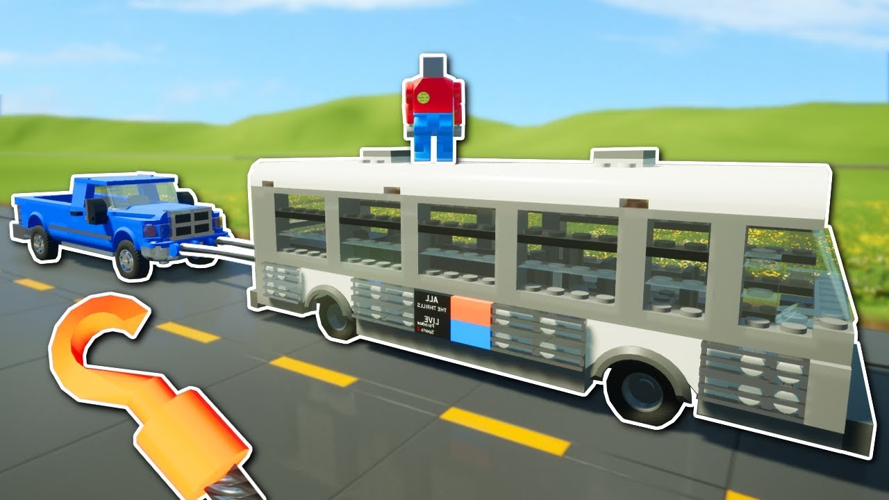 TOWING RACE CHALLENGE! - Brick Rigs Multiplayer Gameplay - Towing RACE Challenge!