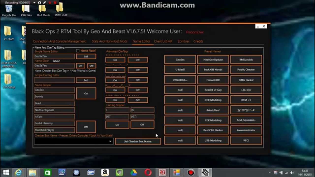 [BO2/1.19 RTM Tool by Geo and Beast Cex&Dex