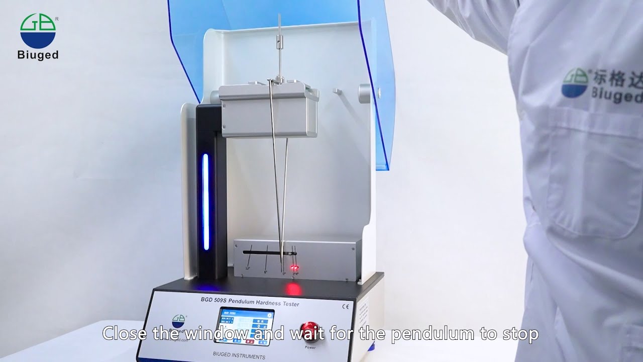 BGD 509S Pendulum Hardness Tester(Operation)