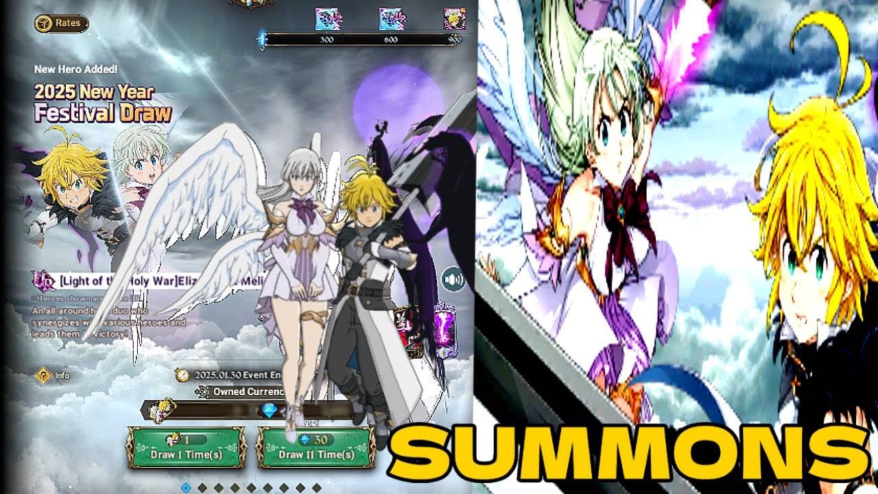 NEW YEAR 2025 FESTIVAL [LIGHT OF THE HOLY WAR] Elizabeth & Meliodas | SEVEN DEADLY SINS: GRAND CROSS