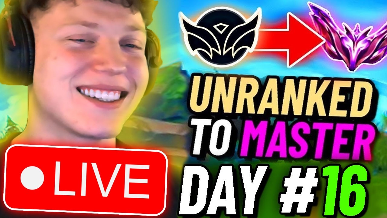 LIVE🔴: UNRANKED to MASTER speed-run (DAY 16)