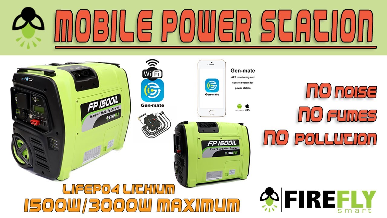 FIREFLY 1500W / 3000W MAX LIFEPO4 LITHIUM MOBILE POWER STATION