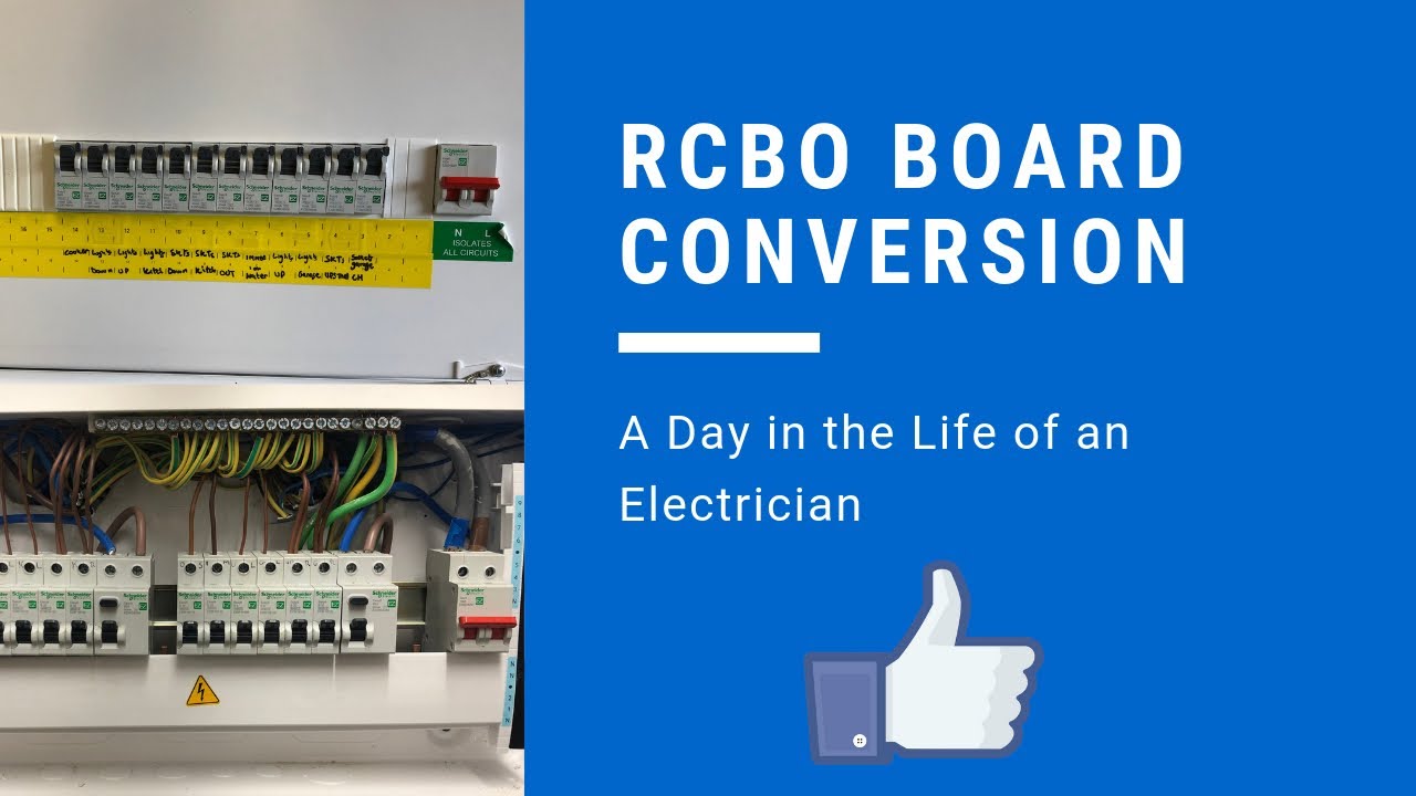 Avoid Nuisance Tripping - Converting a dual RCD consumer unit to an RCBO one. Schneider EZ9.