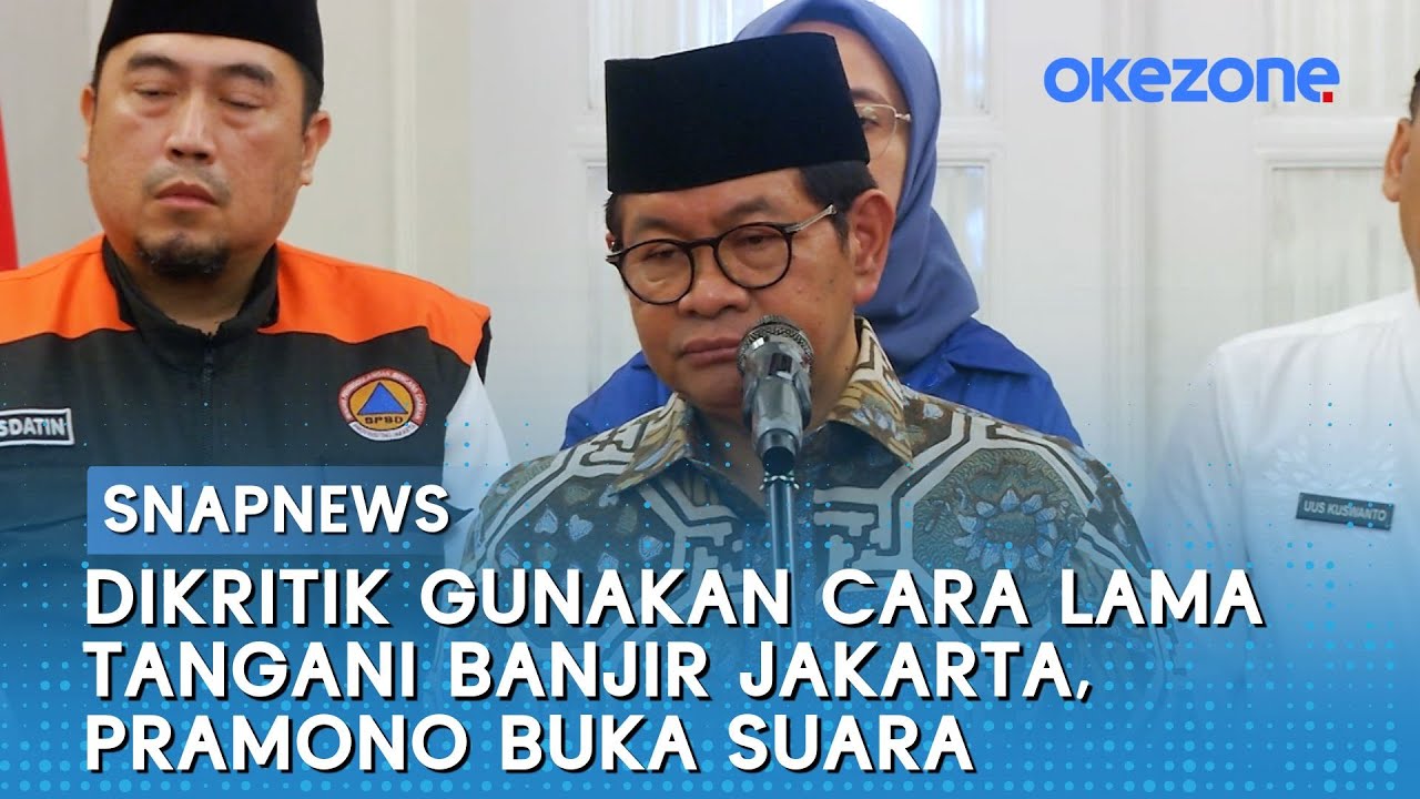 Dikritik Gunakan Cara Lama Tangani Banjir Jakarta, Pramono Buka Suara | Snapnews