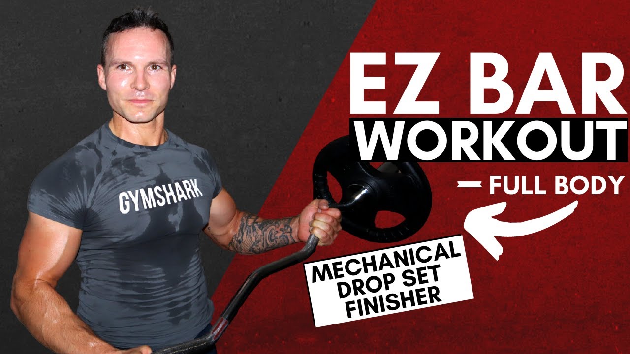 EZ BAR WORKOUT at HOME | FULL BODY (EZ BAR EXERCISES)