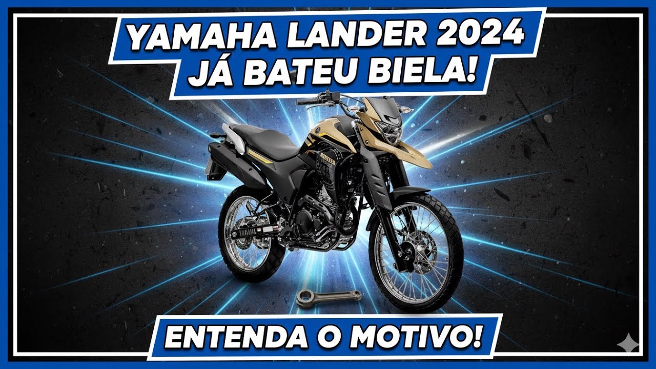 Lander 250 2024 já bateu biela ! Veja como o Giro baixo pode danificar a biela ! 