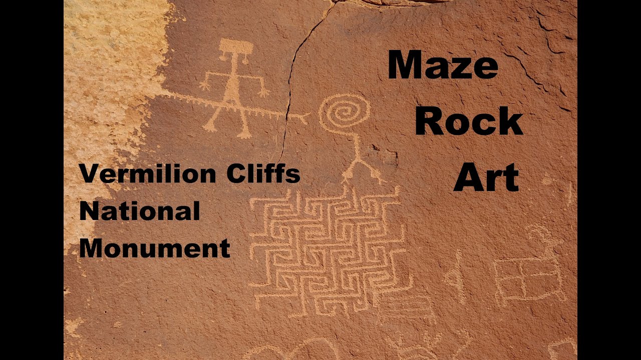 Maze Rock Art Site, Vermilion Cliffs National Monument. Petroglyph Site on our 2021 Road Trip, UT/AZ