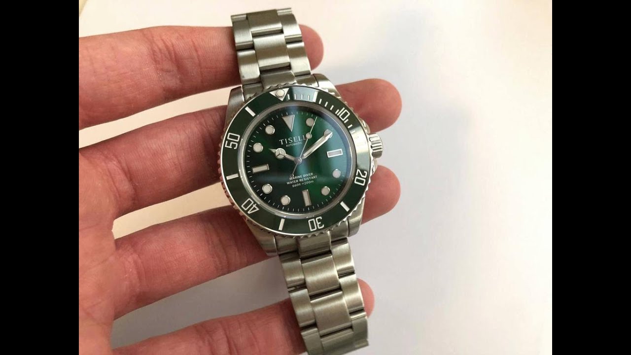 Is this the ultimate Rolex Hulk Homage? - Tisell Marine Diver (Green)