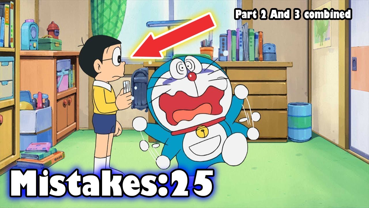 Doraemon Mistakes #2 And #3 Combined[Plenty Of Mistakes in Doraemon||25 Mistakes/Errors Of Doraemon