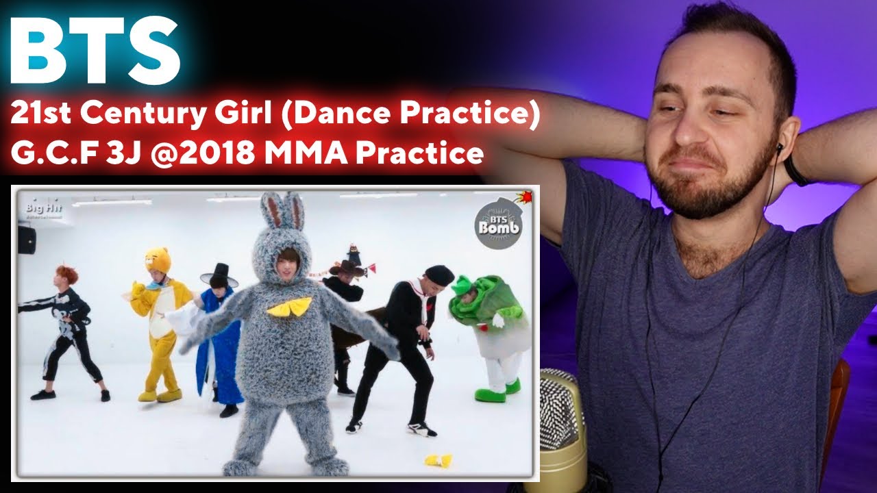 BTS - 21st Century Girl (Dance Practice), G.C.F 3J 2018 MMA Practice  // реакция