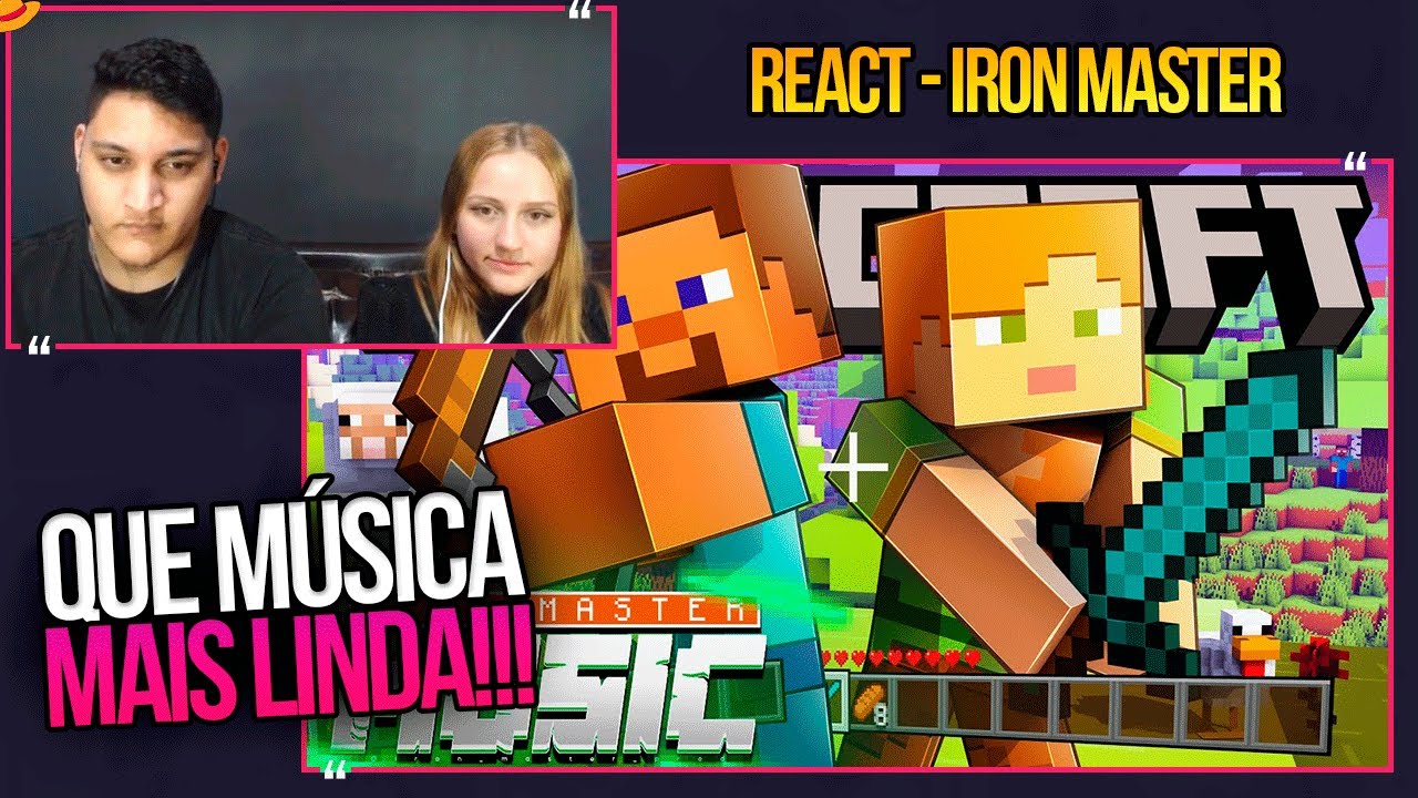 REACT EM CASAL - Aprender Com a Dor | Steve e Alex (Minecraft) | Iron Master