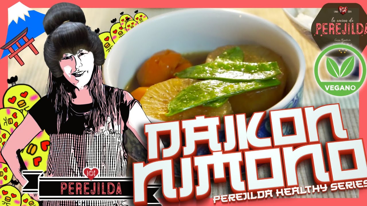 Nabo Estofado (Vegetariano, Vegano 👍 ) || Simmered Daikon Radish (Vegetarian, Vegan 👍 )
