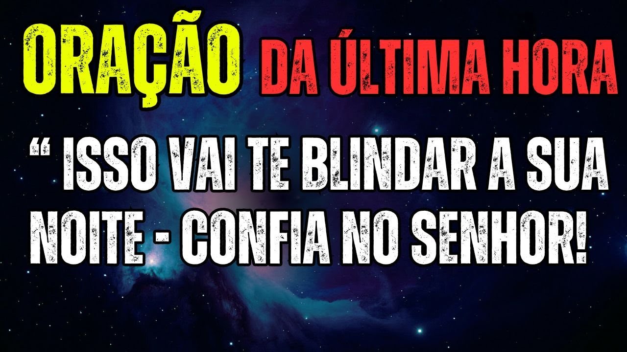 Deus, Remove o Mal da Minha Noite — Eu Não Quero Dormir Assim!