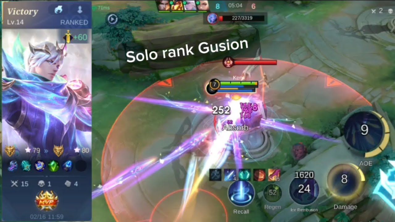 Gusion Solo Rank ဆော့နည်း#youtube