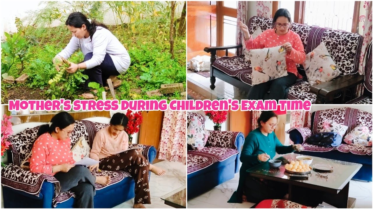 🌺Exam Time का stress और बच्चों को दी गोलगप्पे पार्टी😍| Indian Mother Full Day Routine in Exam days |