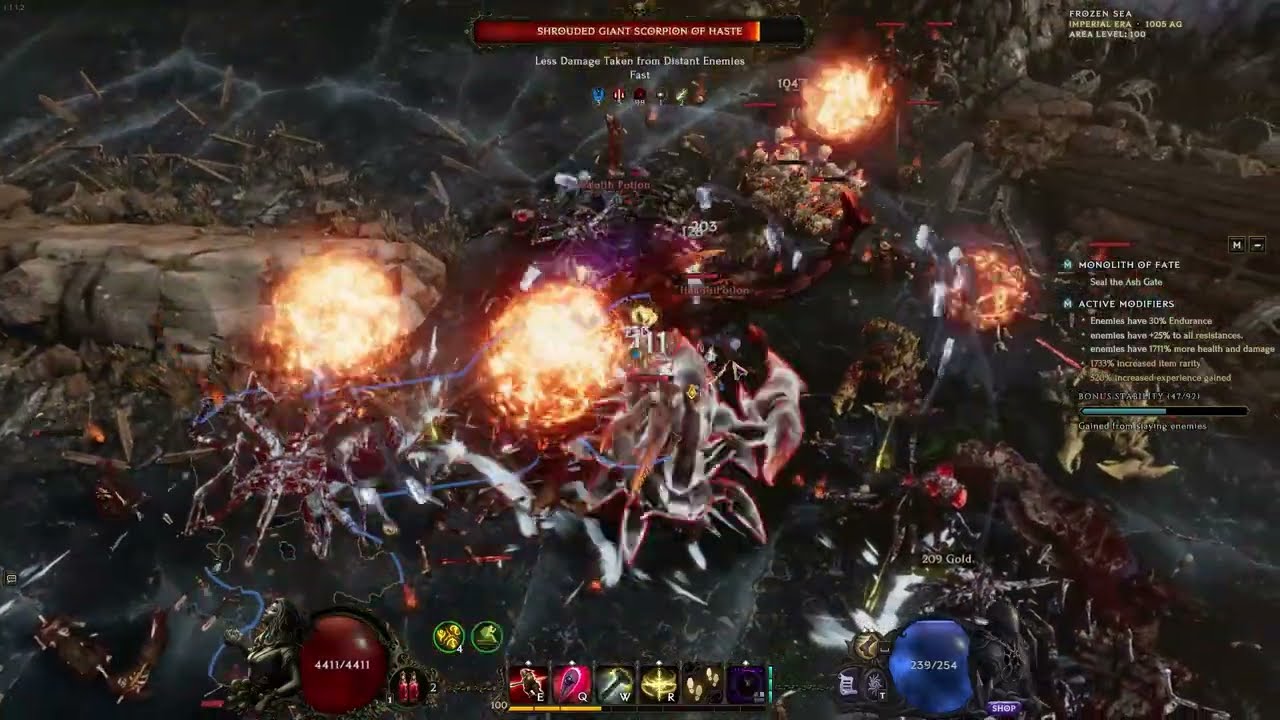 Second Best Monolith Farmer - 1500 Corruption Bleed Hammer Throw Paladin | Last Epoch 1.1 Hammerdin