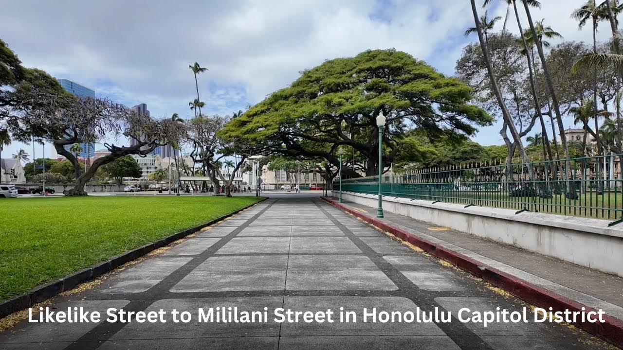 Hawaii Walk: State Capitol to Mililani Mall in Downtown Honolulu