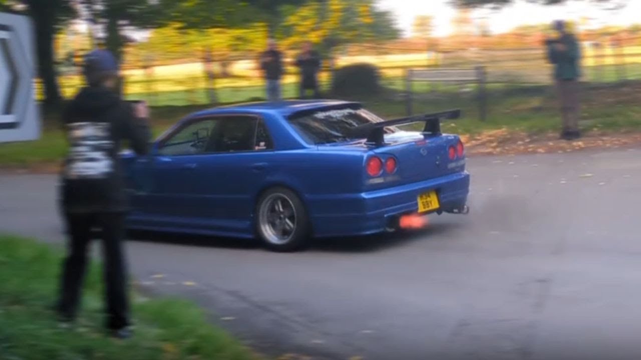 Modified Cars Leaving Japfest Finale 2025 Santa Pod