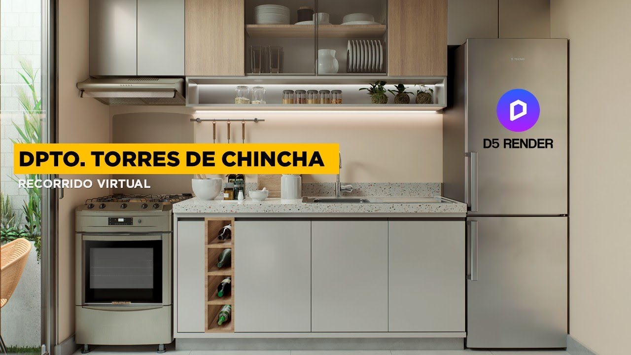 TORRES DE CHINCHA | Recorrido Virtual Inteior | Arquitectura en Perú | D5 Render
