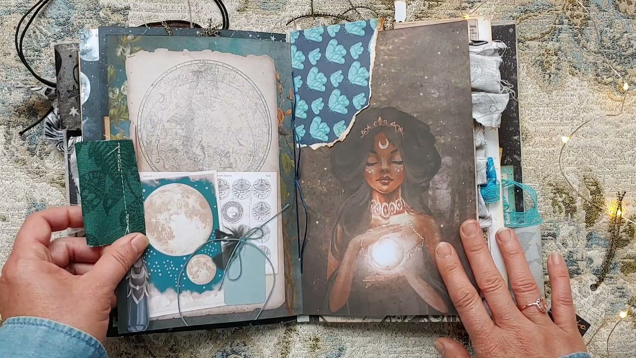 Celestial Moon Moth Junk Journal Flip Through