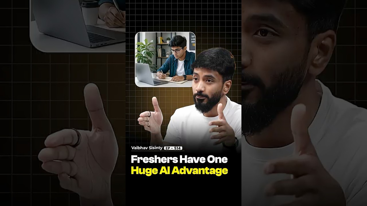 Why Freshers Will Win In The AI Era | @vaibhavsisinty - Raj Shamani #shorts