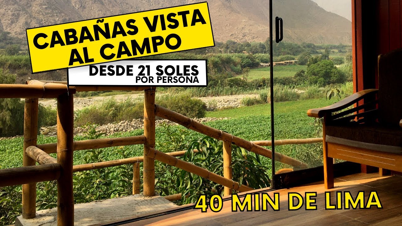 HOTEL Y CABAÑAS DESDE 21-25 SOLES CON PISCINA a 40MIN DE  LIMA - CLUB LOS GANZOS