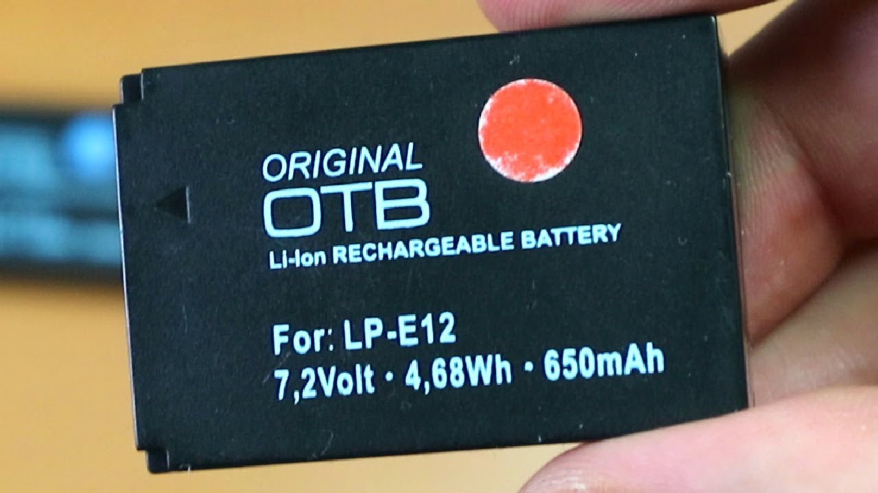 OTB LP-E12 Battery Replacment Test & Review