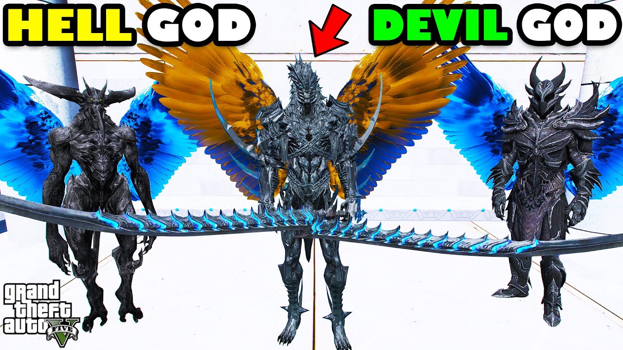 Franklin Revived HELL GOD And Found Dead DEVIL GOD With DEVIL LORD In GTA 5 | SHINCHAN and CHOP