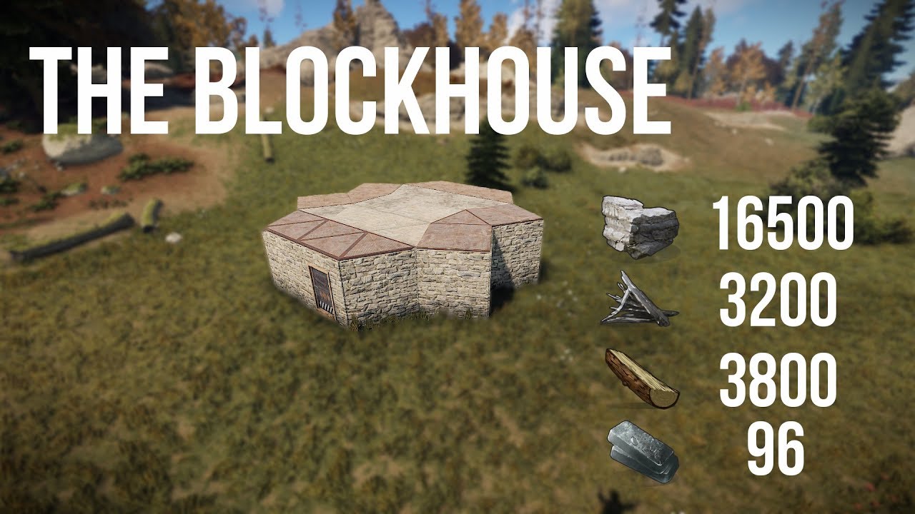 Rust Starter Base - Early Game - The Blockhouse