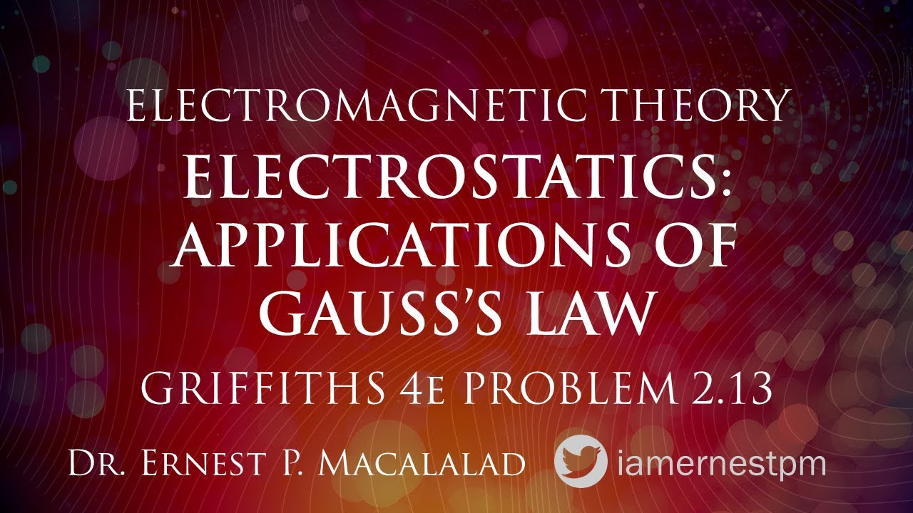 Electrostatics: Applications of Gauss's Law Griffiths 2.13