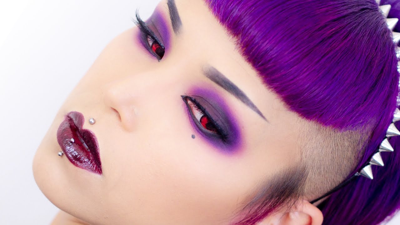 Blown Out Gothic Purple Smoky Eye