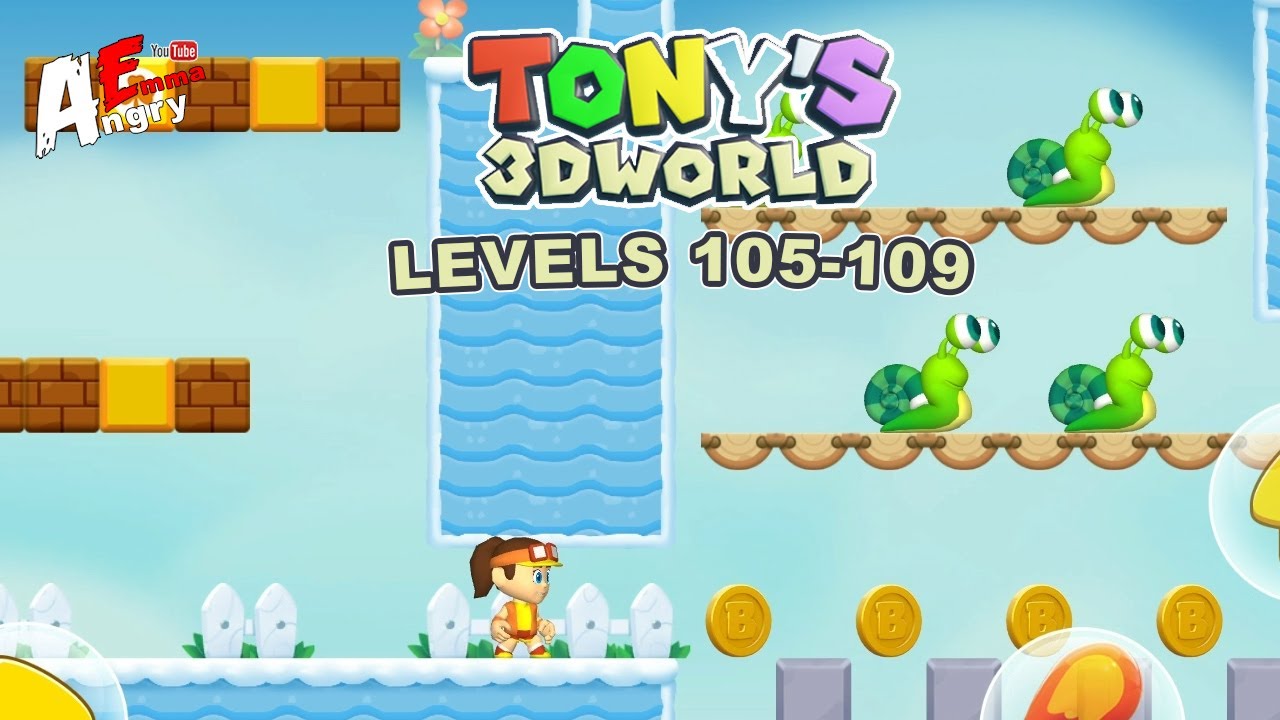 Super Tony 3D - Levels 105-109 / Gameplay Walkthrough (Android Game)