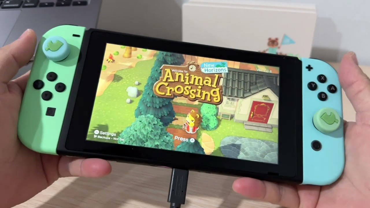 Unboxing 🎮  animal crossing nintendo switch ver.2