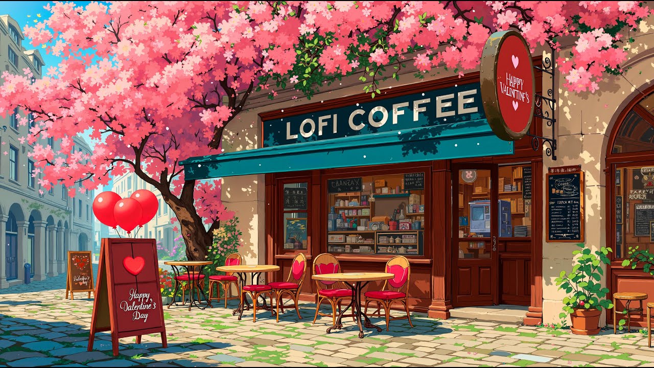 Valentine Lofi Journey 🎈 Bright & Happy 🌸 Lofi Hip Hop to Study / Relax / Stop Overthinking