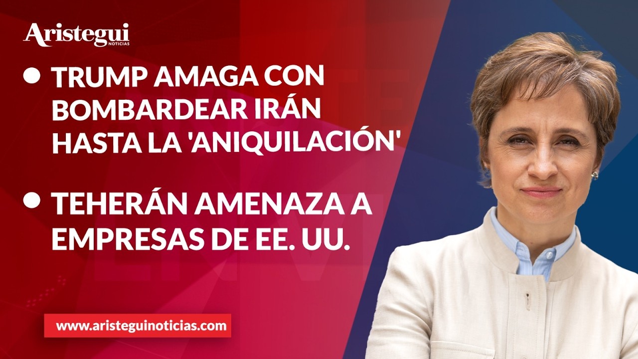 Aristegui EN VIVO | Trump amaga con bombardear Ir&aacute;n hasta la 'aniquilaci&oacute;n' | 01/04/2026
