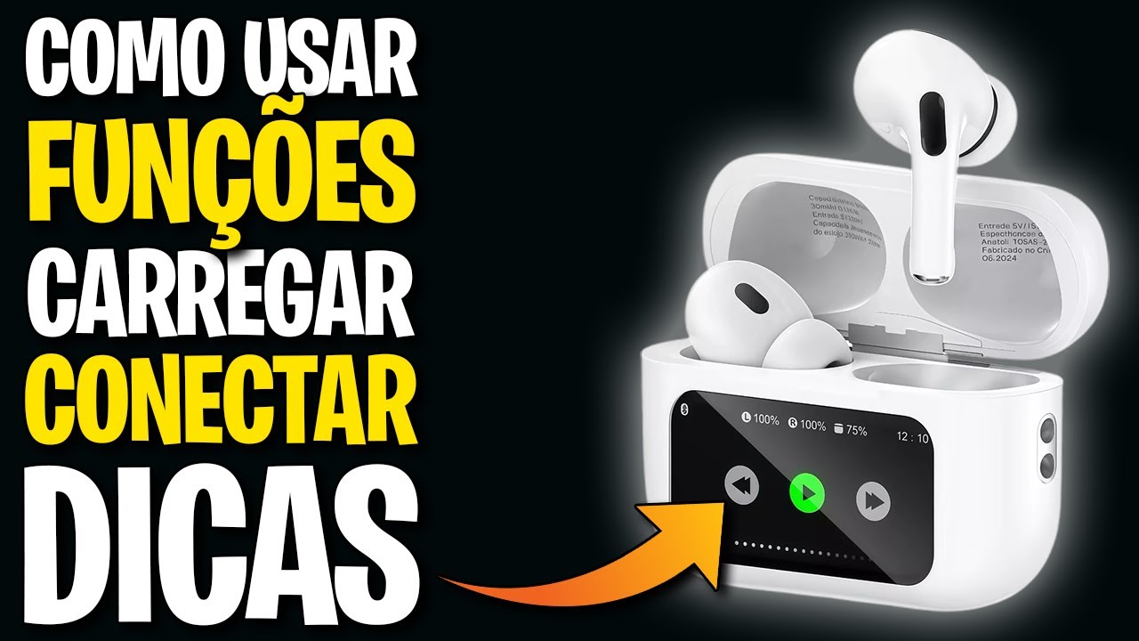 Fone Bluetooth A9 PRO com TELA: como usar, funções, conectar, carregar, controles por toque e dicas