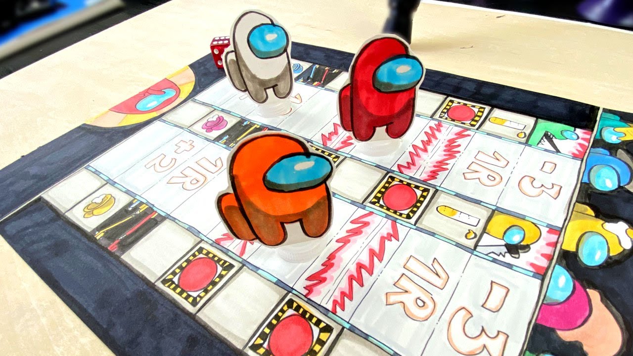 COMO FAZER UM JOGO DE TABULEIRO DO AMONG US