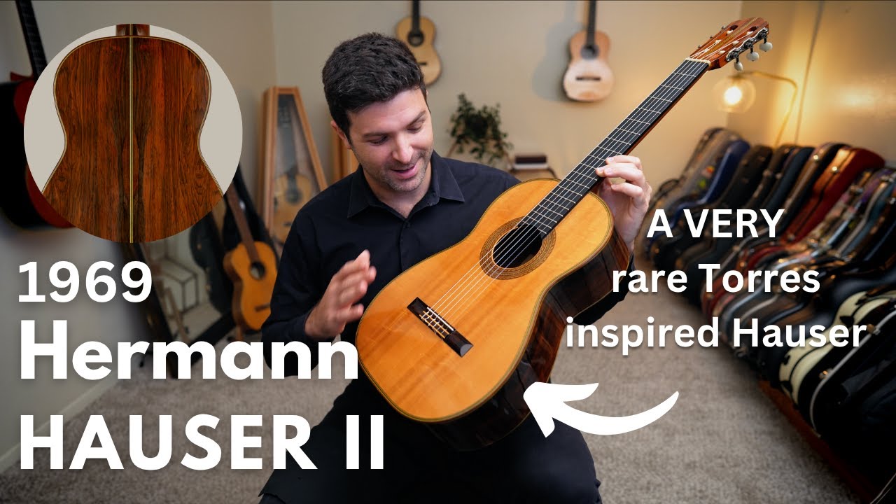 Hermann Hauser II &bdquo;Llobet&rdquo; &ndash; Hauser inspirowany muzyką hiszpańską z 1969 roku | GuitarCollection.com